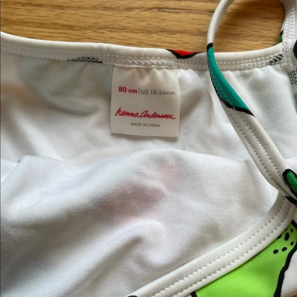 Hanna Andersson Girls Fruit Print Tankini - Picture 2 of 9